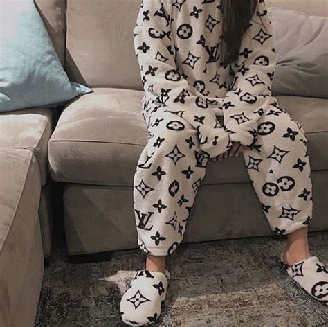 louis vuitton pajamas fluffy|louis vuitton pj set.